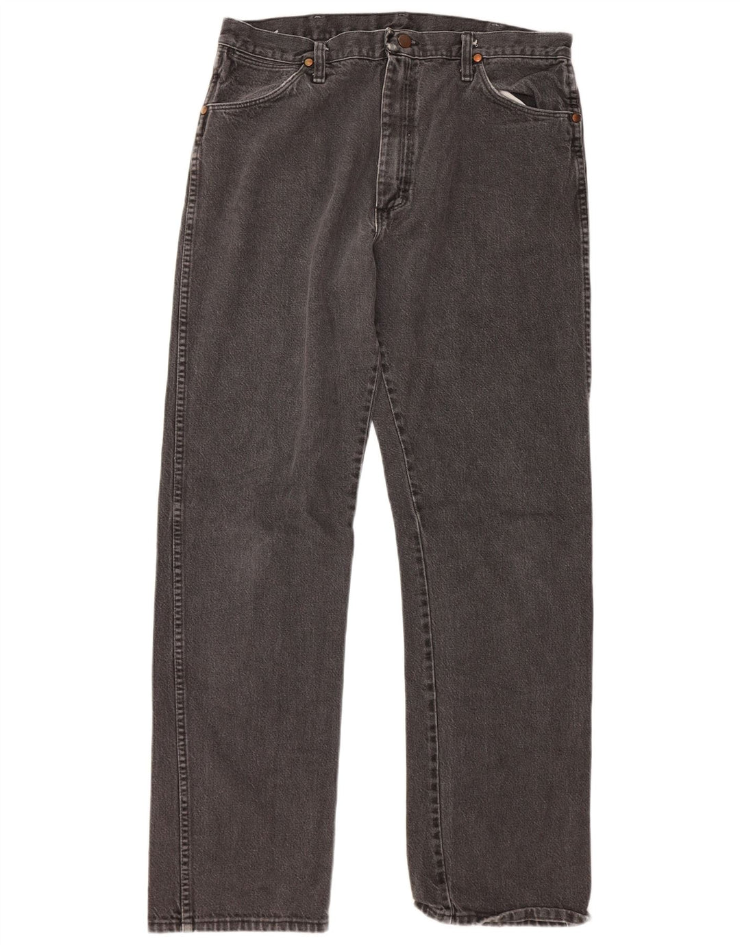 Męskie proste dżinsy Wrangler W36 L34 szare