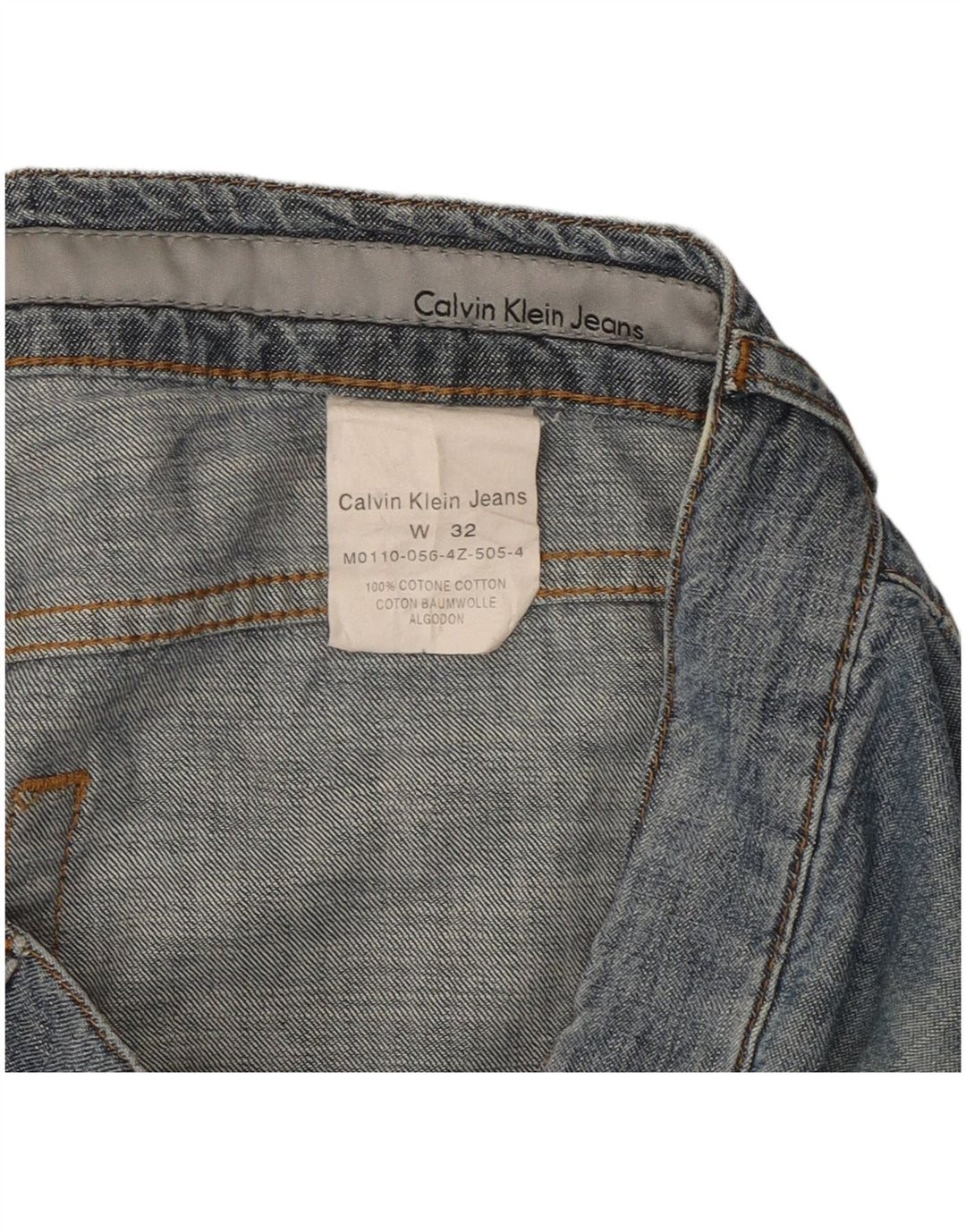 Damskie proste dżinsy Calvin Klein W32 L27 Niebieskie bawełniane