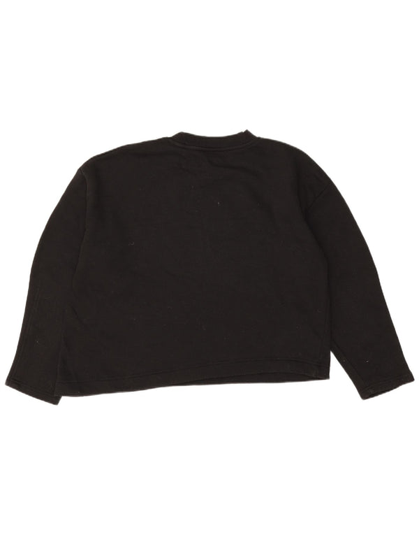 Damska bluza typu Crop Zara UK 14, średnia czarna