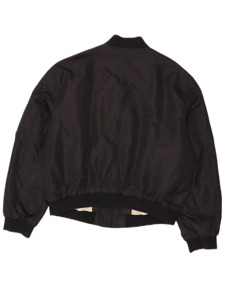 Damska kurtka bomberka Zara Oversize UK 16, duża, czarna, poliamidowa