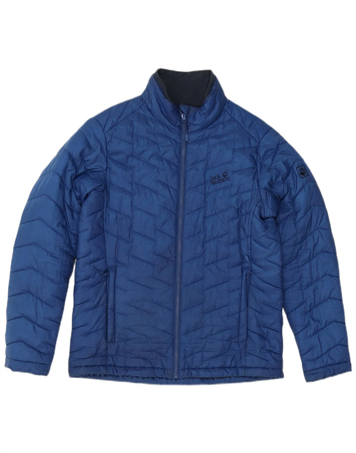 Męska ocieplana kurtka Jack Wolfskin UK 36/38, średni niebieski poliester