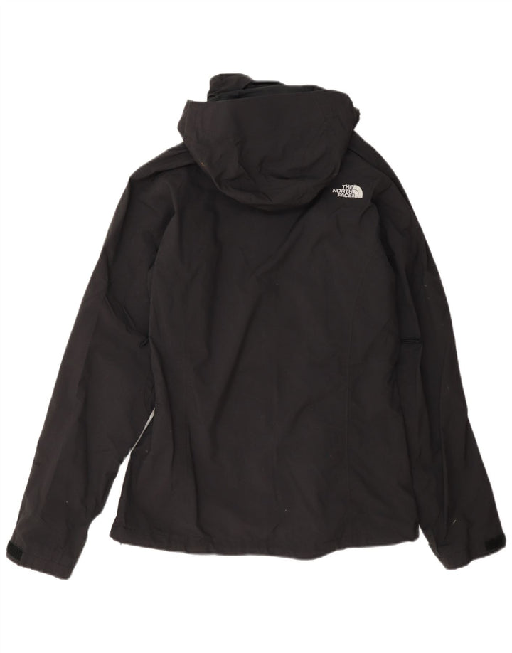 Damska kurtka przeciwdeszczowa z kapturem The North Face UK 10, mała, czarna, nylonowa