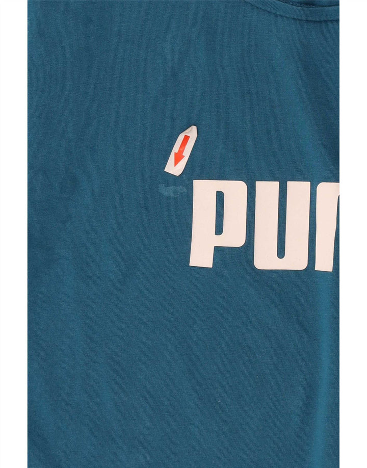 Damska koszulka z grafiką Puma Top UK 12 Medium Blue