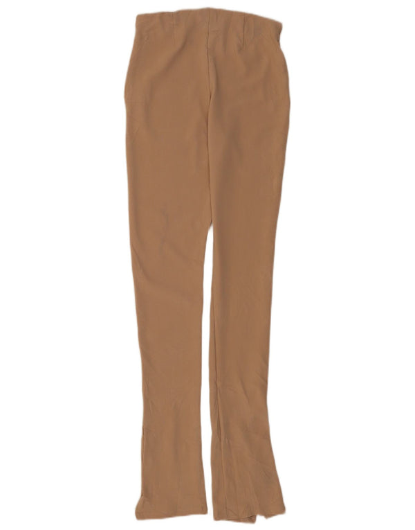 Legginsy damskie Zara Medium W28 L30 Brązowy poliester w prążki