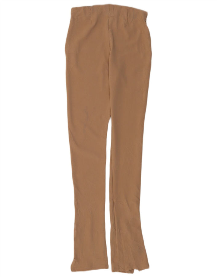 Legginsy damskie Zara Medium W28 L30 Brązowy poliester w prążki