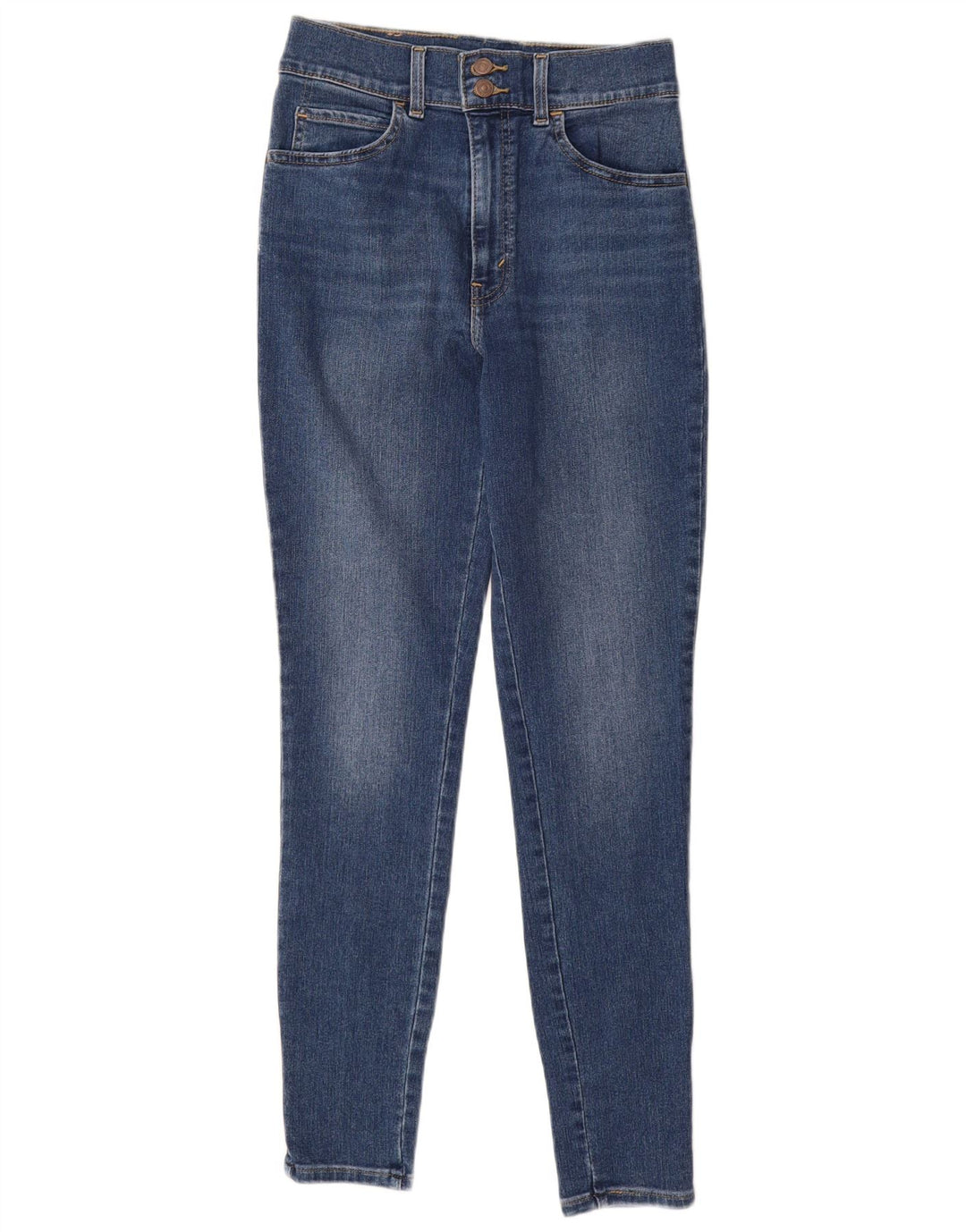 Damskie jeansy skinny z wysokim stanem LEVI'S W28 L30 Niebieskie bawełniane