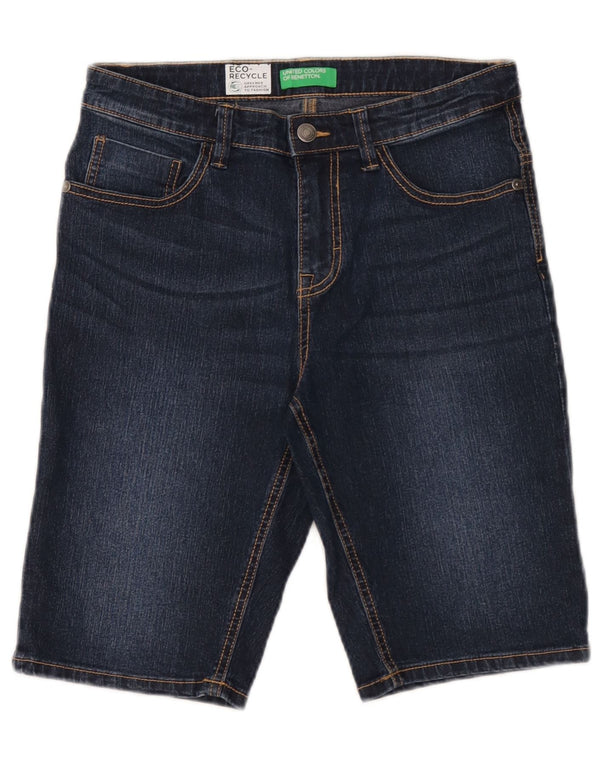 Chłopięce spodenki dżinsowe Benetton 11-12 lat 2XL W28, niebieska bawełna