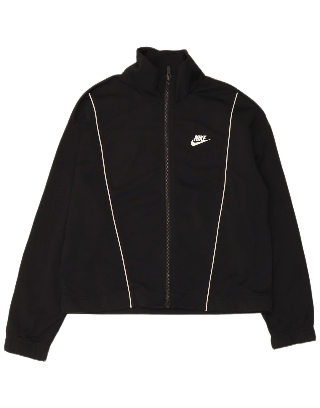 Damska kurtka dresowa Nike UK 14, średni czarny poliester