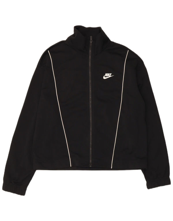 Damska kurtka dresowa Nike UK 14, średni czarny poliester