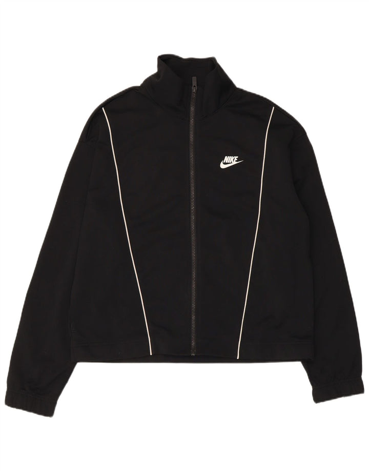 Damska kurtka dresowa Nike UK 14, średni czarny poliester