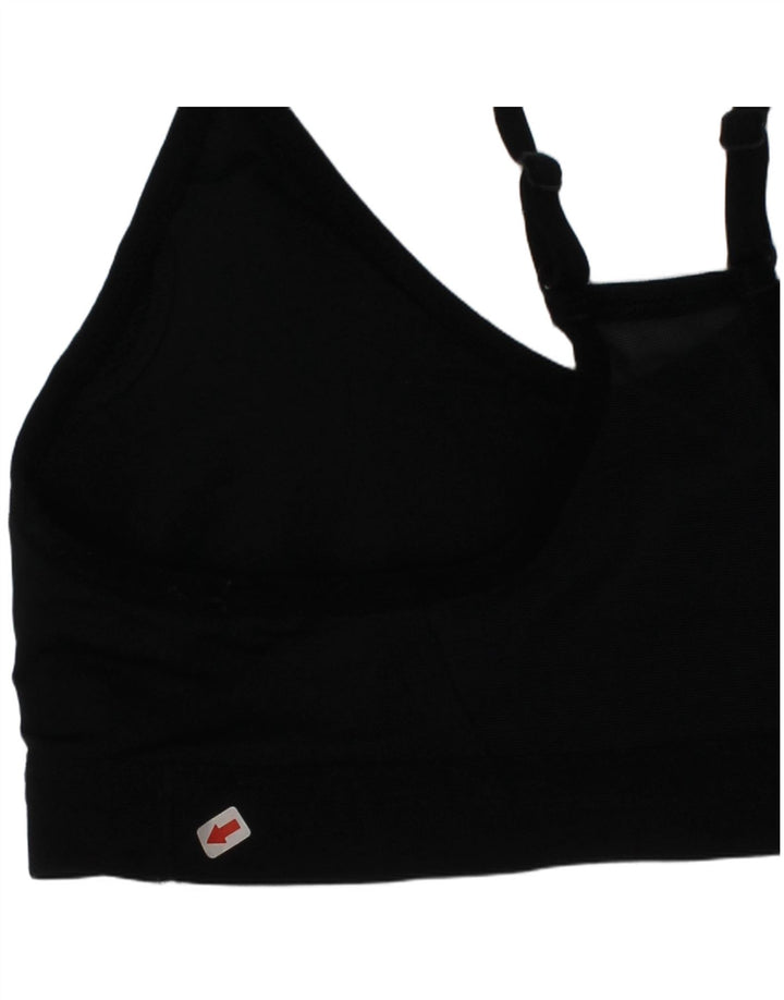 Damski biustonosz sportowy Nike Dri Fit, średni czarny sportowy