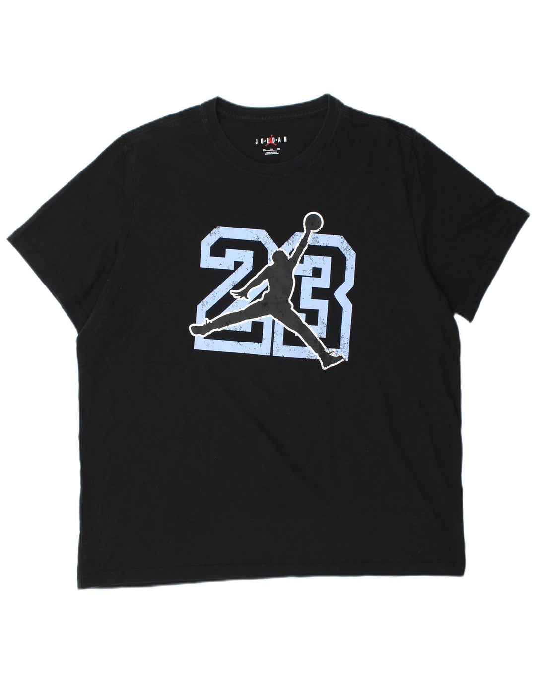 Męski T-shirt z grafiką Jordan, top 2XL, czarna bawełna