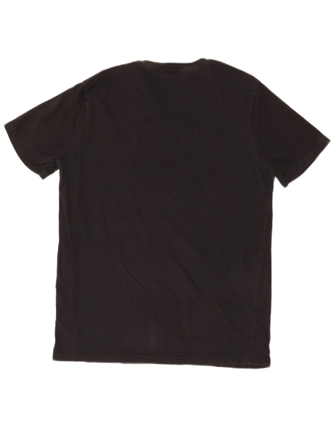 T-shirt męski Benetton, duży, czarny, bawełniany