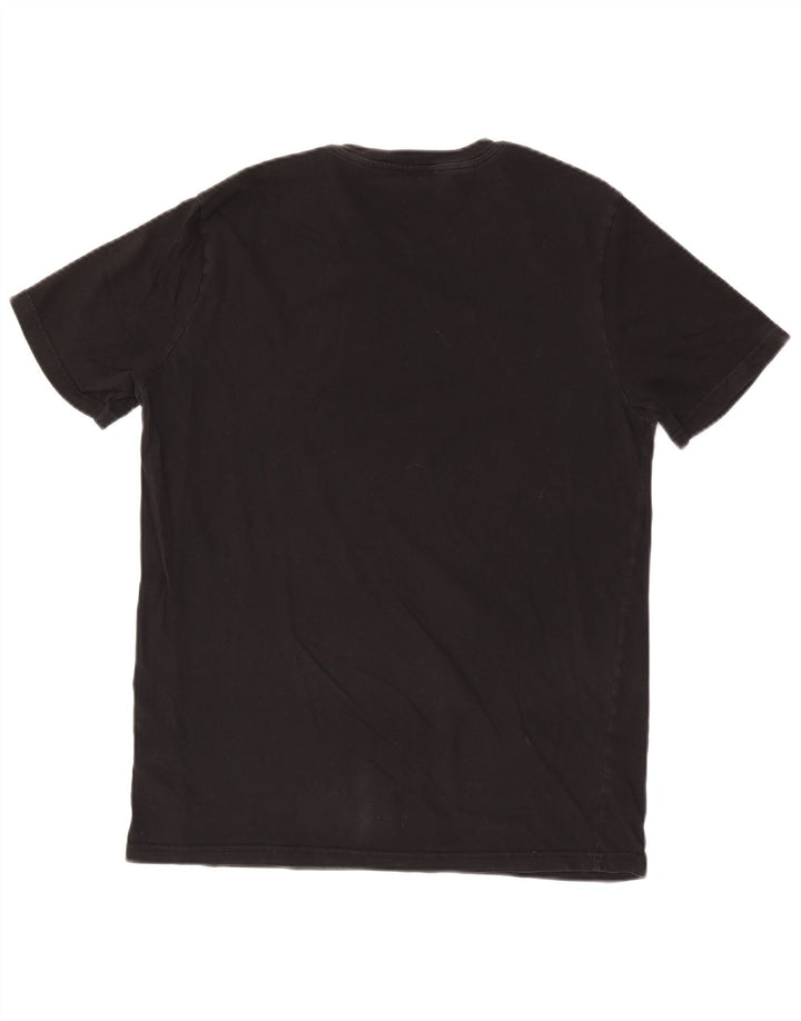 T-shirt męski Benetton, duży, czarny, bawełniany