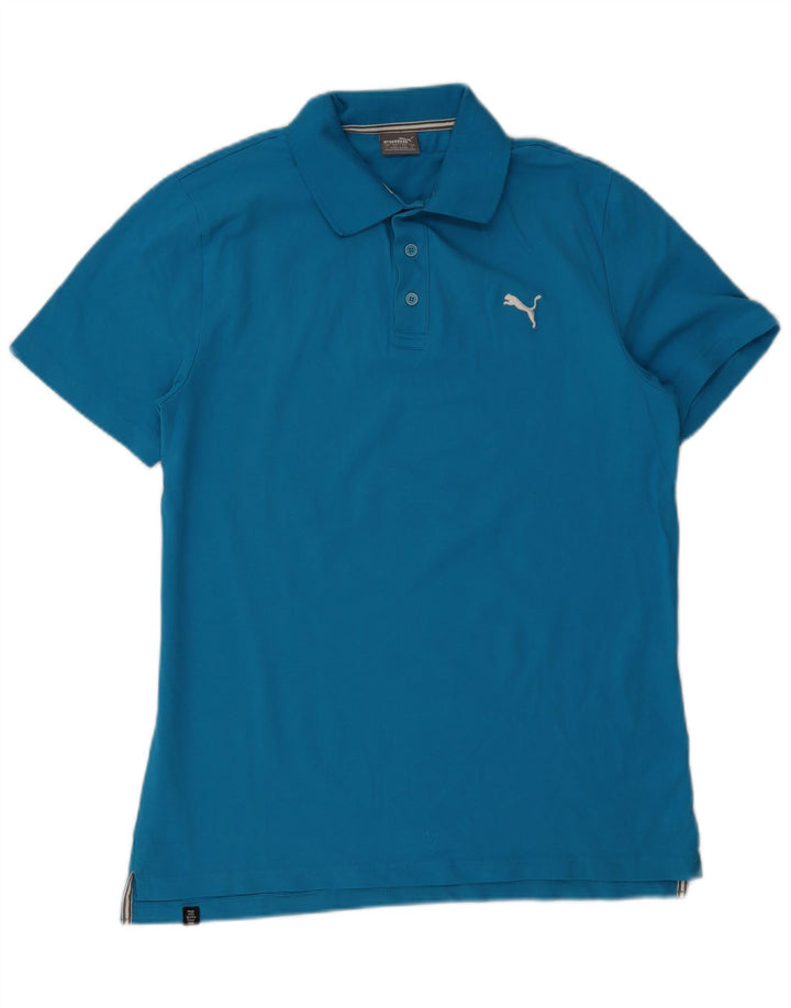Męska koszulka polo Puma, duża niebieska