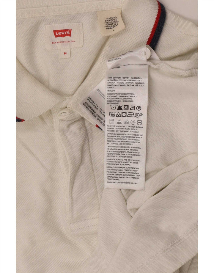 Męska koszulka polo Levi's, bawełniana w średnie białe paski