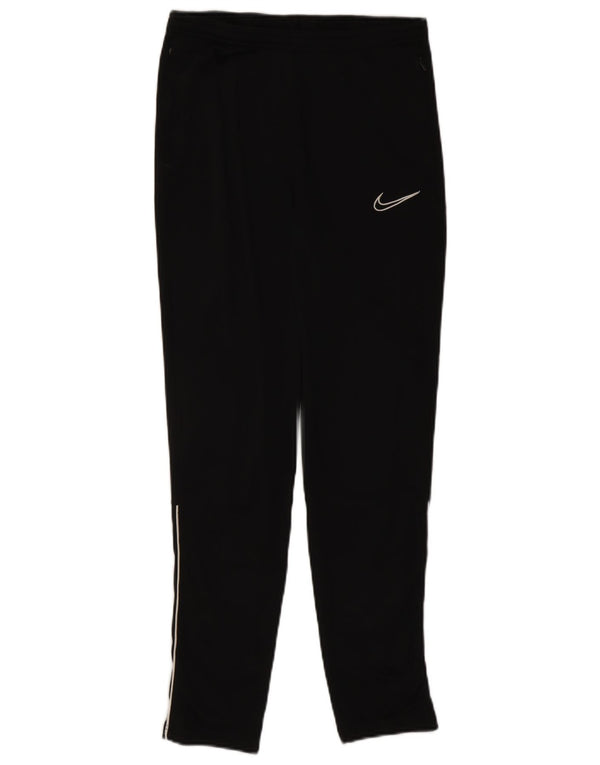 Nike Womens Dri Fit Tracksuit Trousers UK 12 Medium Black Polyester