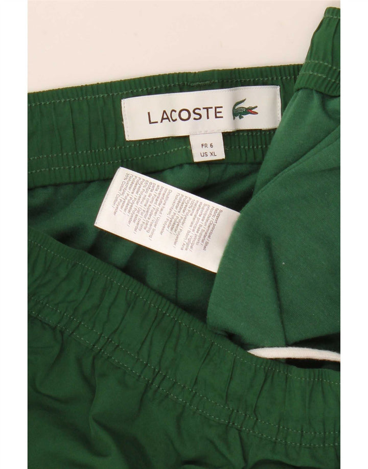 Lacoste Męskie spodnie dresowe Joggery Rozmiar 6 XL Zielony poliester