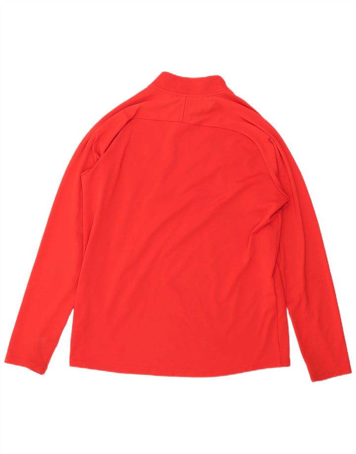 Męski dres Nike Dri Fit Graphic z zamkiem błyskawicznym na szyi, duży czerwony