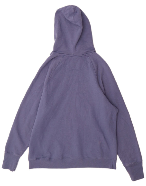 Damski sweter z kapturem Champion Graphic UK 16, duży, niebieski, bawełniany