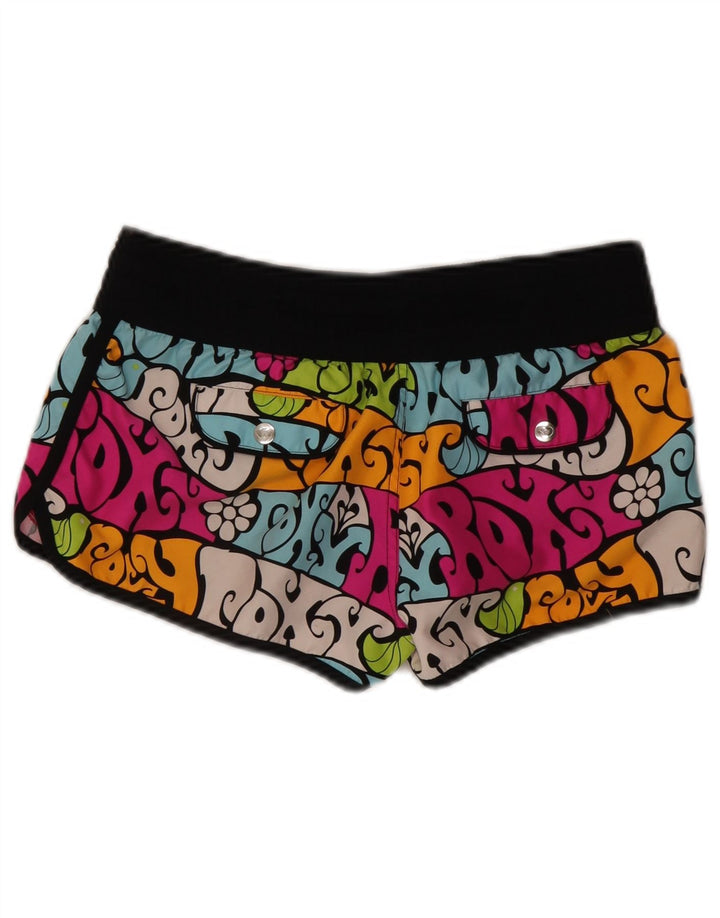 Damskie spodnie Roxy US 7 Medium W28, wielokolorowy, kwiatowy poliester