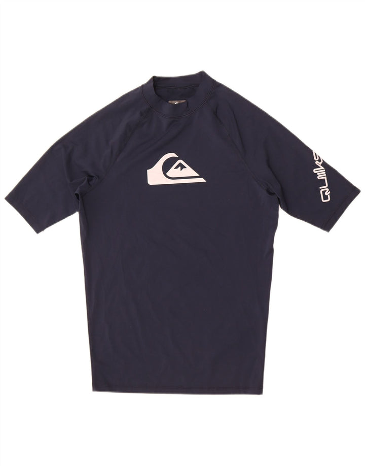 Męska koszulka z grafiką Quiksilver, średnia, granatowa