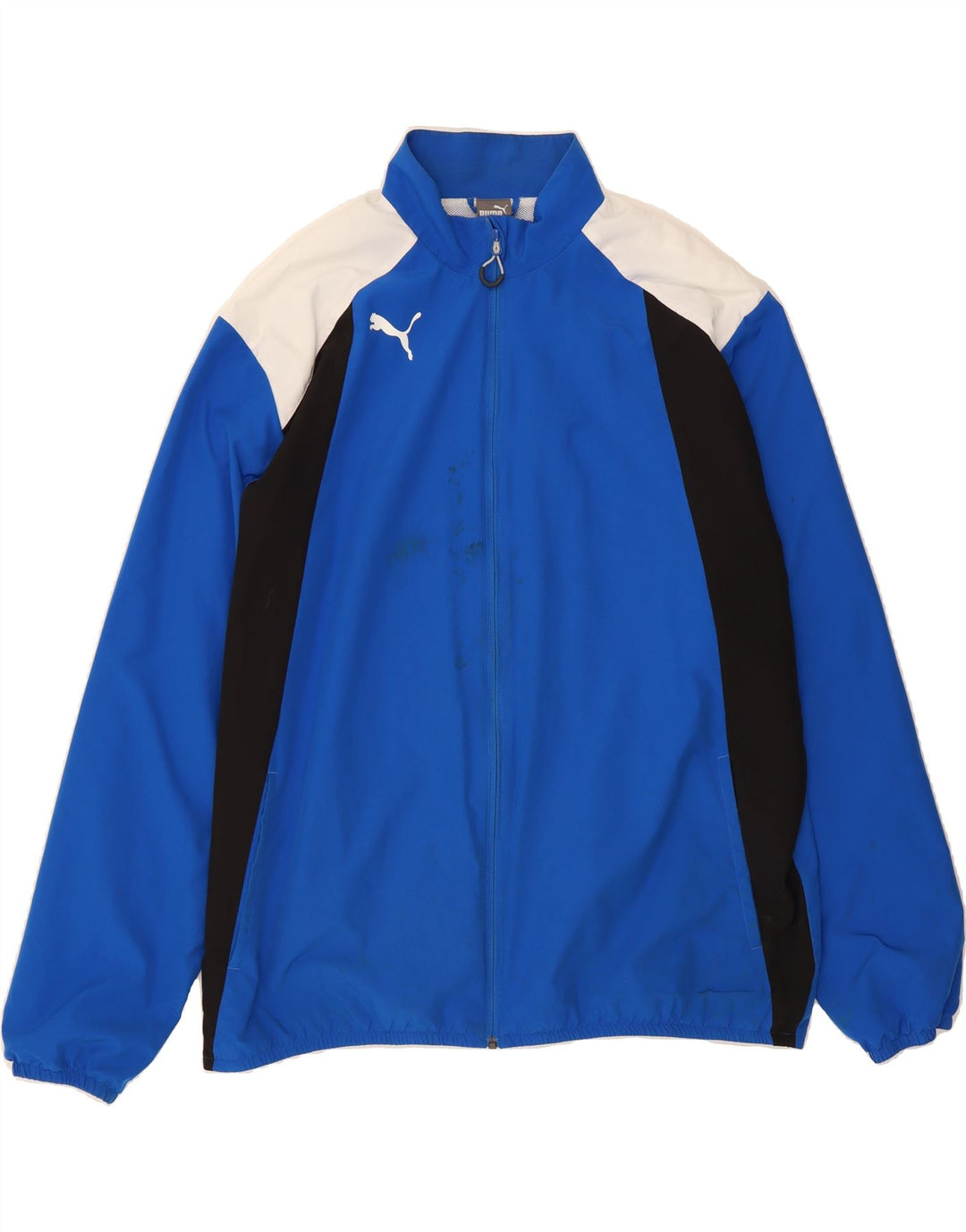 PUMA Mens Tracksuit Top Jacket 3XL Blue Colourblock Polyester Vintage Puma and Second-Hand Puma from Messina Hembry 
