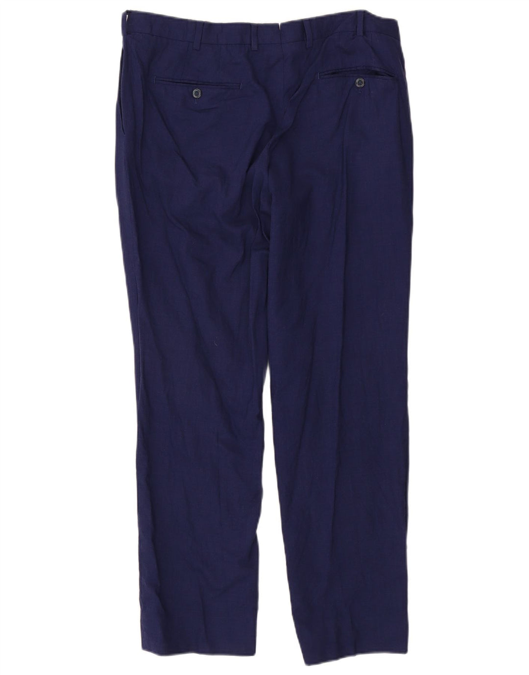 Męskie proste spodnie garniturowe Massimo Dutti W34 L29 Granatowe