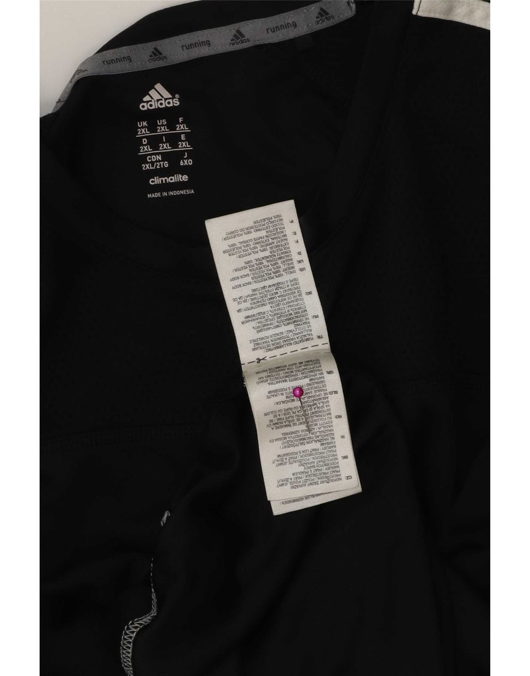 Adidas Męska koszulka Climalite Top 2XL Czarny poliester