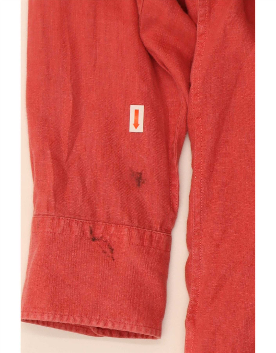 Koszula męska Hugo Boss Slim Fit XL, czerwona, lniana