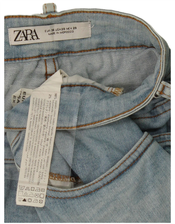 ZARA Womens Slim Jeans W29 L26 Blue Cotton