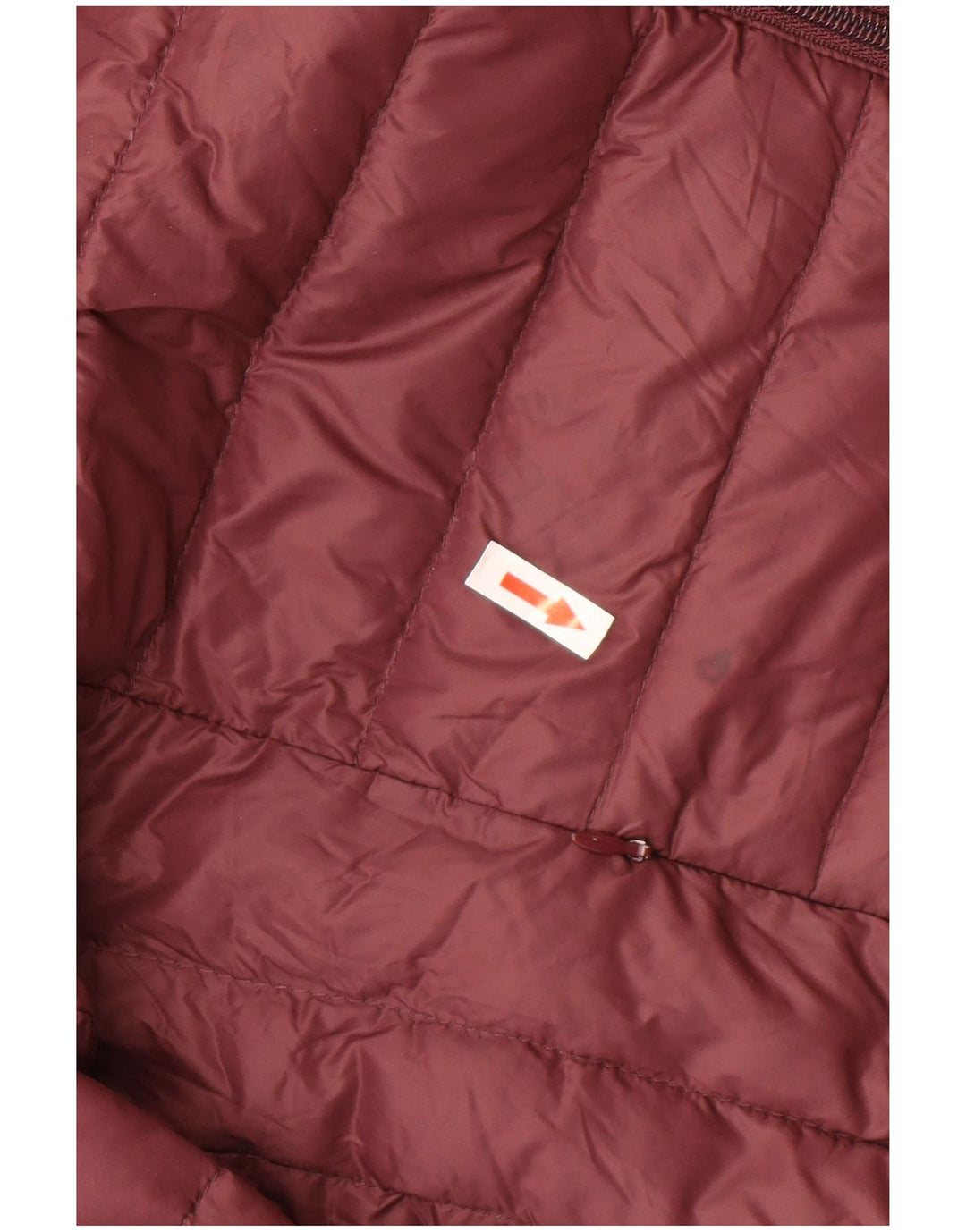 Męska wyściełana kurtka z kapturem Schott UK 40, duża, bordowa, nylonowa