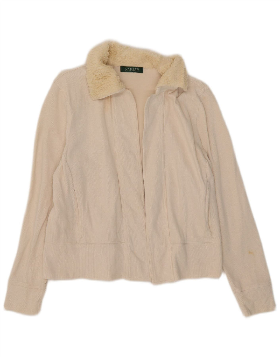 Sweter damski Ralph Lauren Open Cardigan UK 14 średni beż