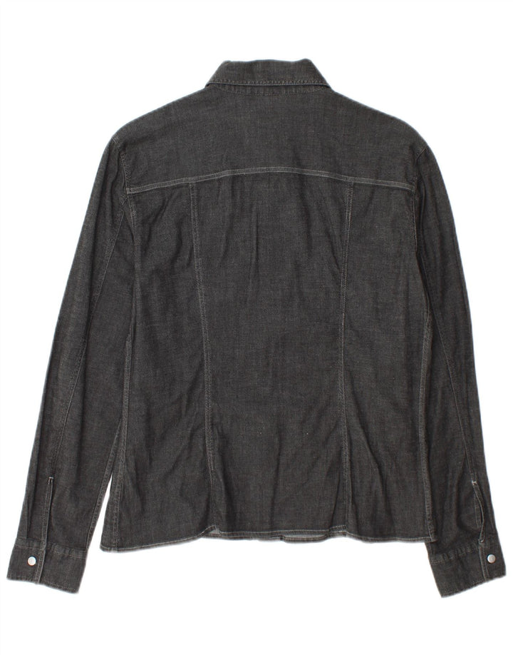 Koszula damska Trussardi Jeans UK 16, duża, szara, bawełniana