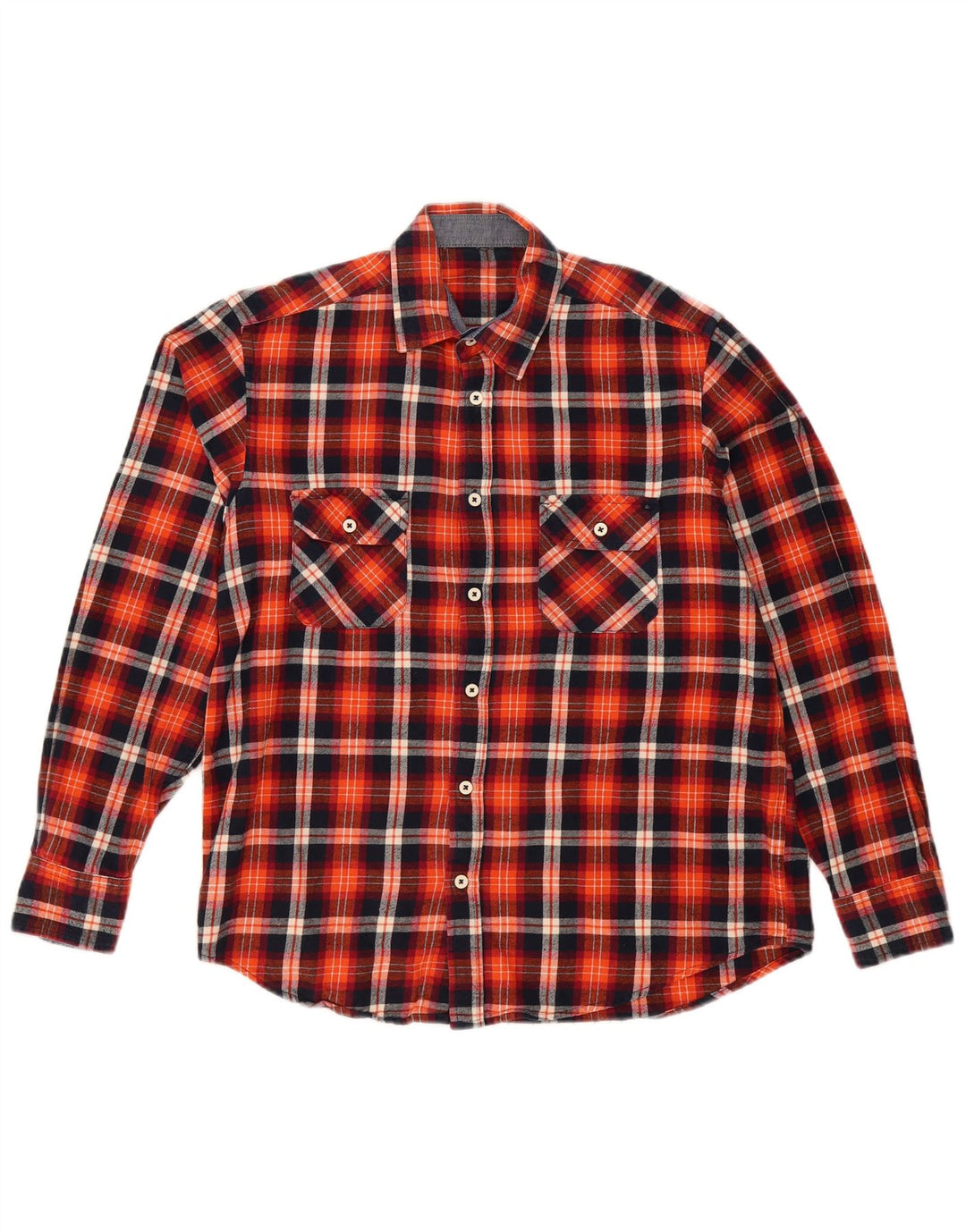 Vintage męska koszula flanelowa w dużą czerwoną kratę