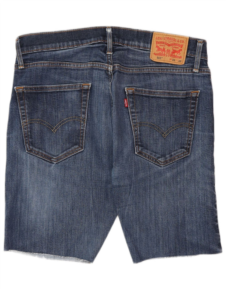 Męskie spodenki jeansowe LEVI'S 502 W33 Średnioniebieskie, bawełniane