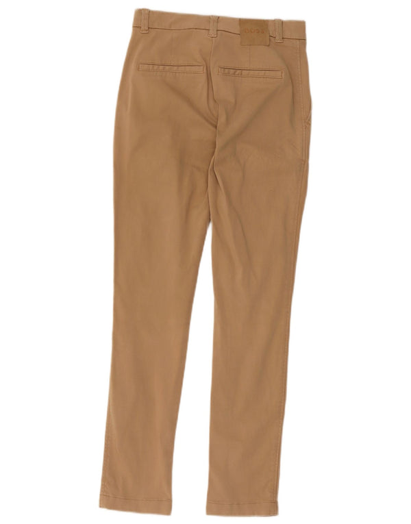 Spodnie damskie Hugo Boss Skinny Chino UK 4 Small W26 L25 Brązowa bawełna