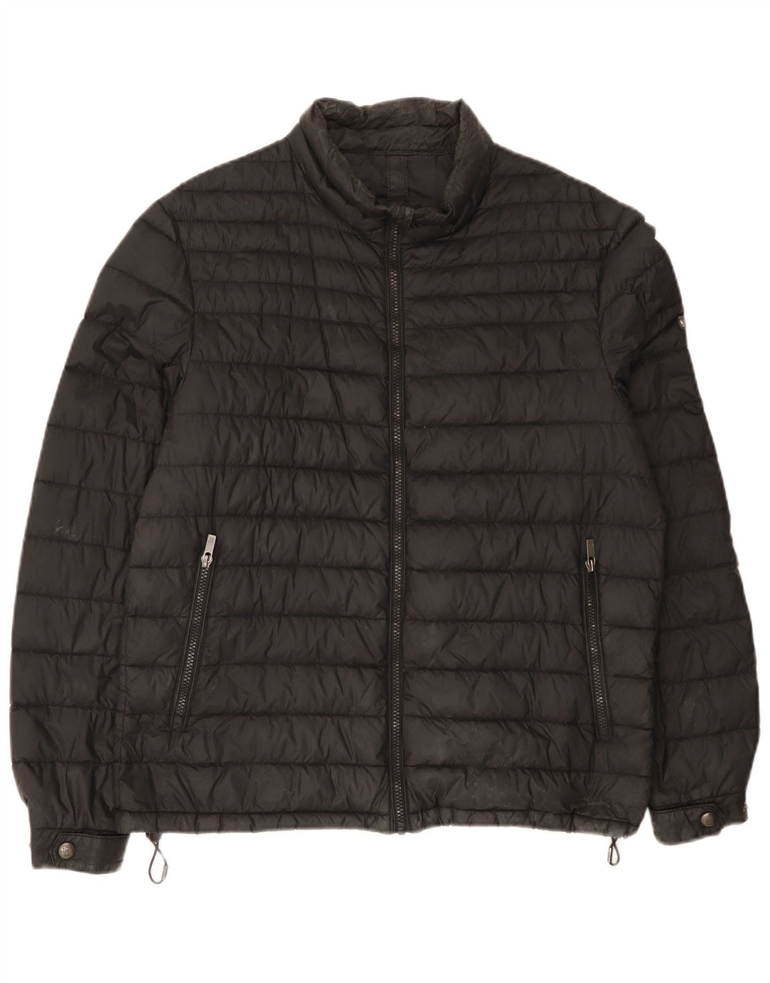 Męska ocieplana kurtka Massimo Dutti UK 40, duża, czarna, nylonowa