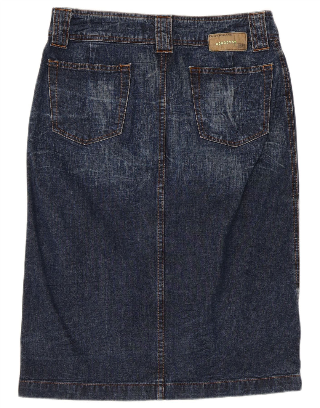 Damska spódnica dżinsowa Dkny W28 Średnio niebieska bawełna