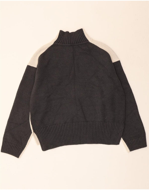 MARKS & SPENCER Damski sweter z golfem UK 14 Średni biały