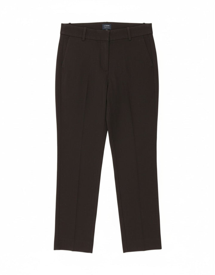 J. CREW Womens Slim Cropped Trousers US 8 Medium W30 L27 Black Polyester Vintage J. Crew and Second-Hand J. Crew from Messina Hembry 