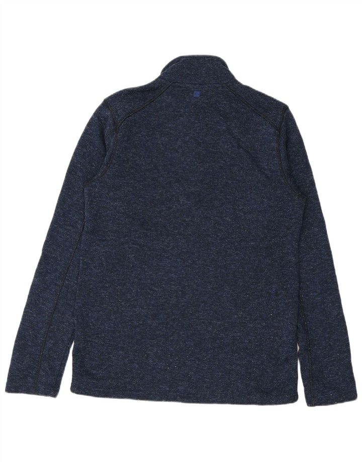Męski sweter zapinany na zamek Mountain Warehouse, średni granatowy