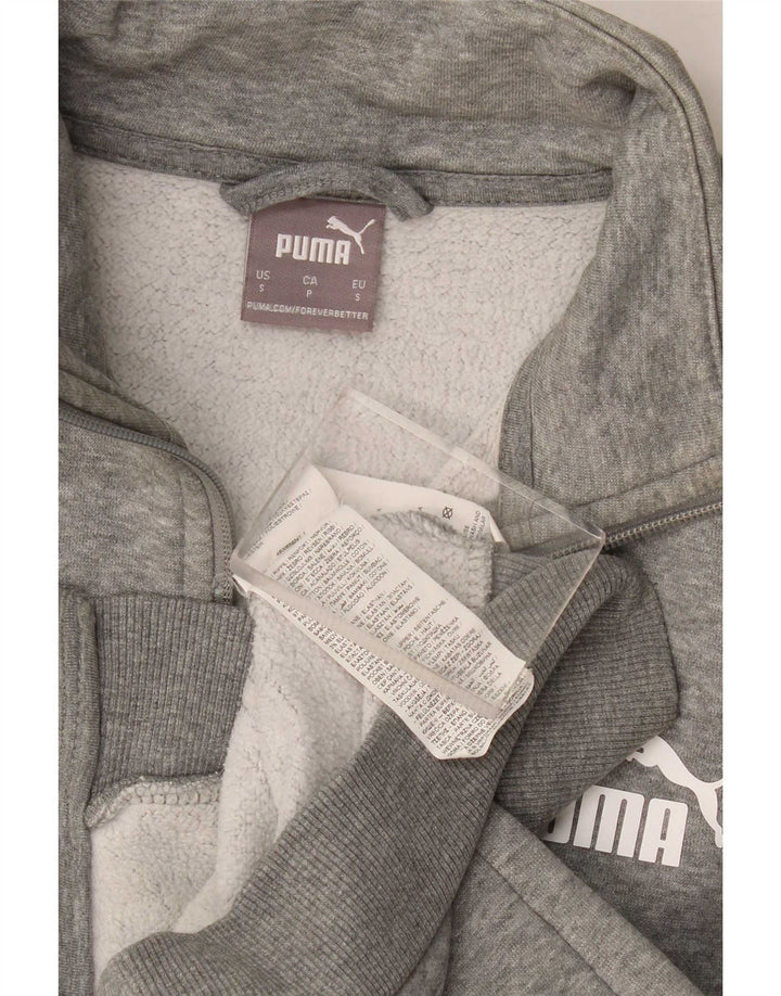 Męska bluza dresowa Puma, mała, szara, bawełniana w plamki