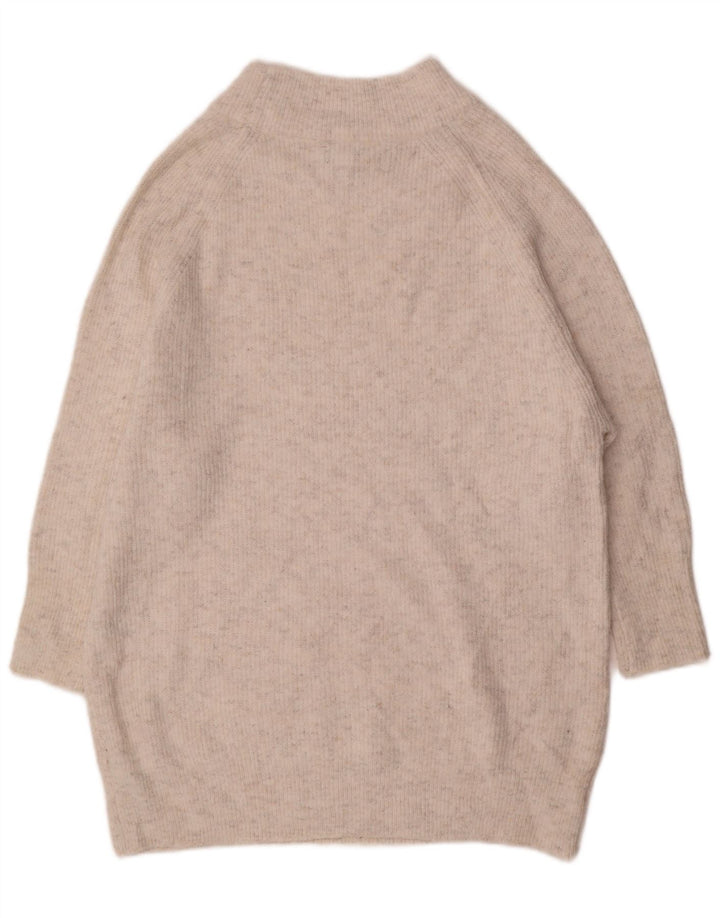 Damska sukienka sweterkowa Topshop UK 10, mała, biała, poliestrowa