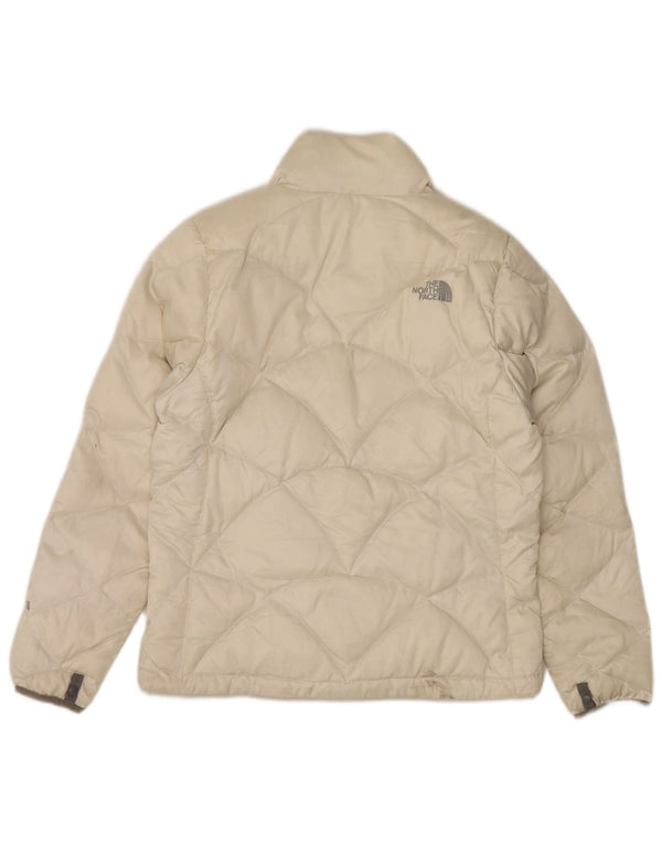 Damska kurtka wyściełana The North Face UK 16, duża, nylonowa w kolorze złamanej bieli