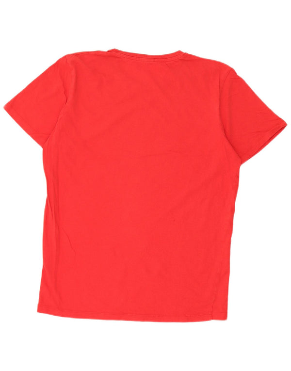 T-shirt męski Jack & Jones, bawełniany, średni czerwony