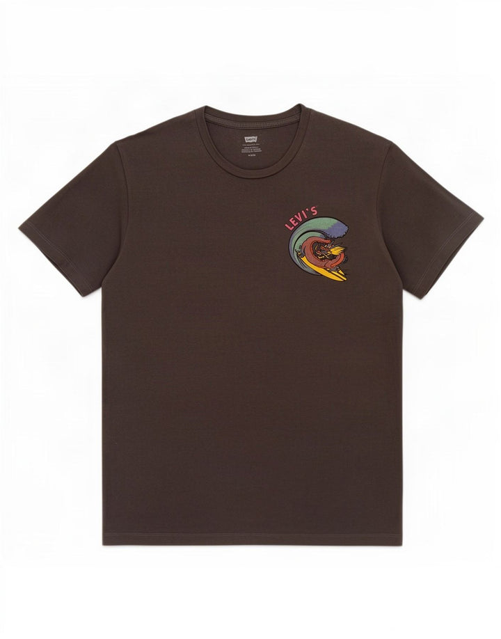 Męski T-shirt z grafiką Levi's, średni szary