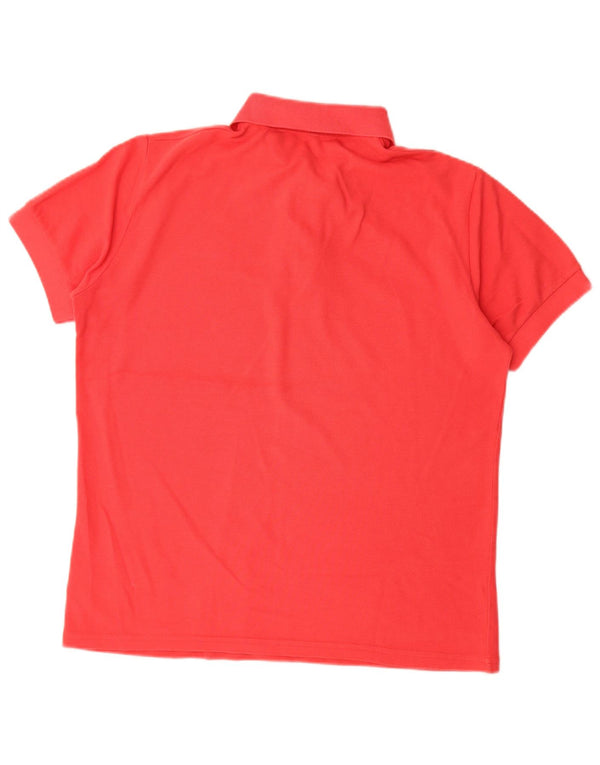 Chłopięca koszulka polo Benetton 13-14 lat, 3XL, czerwona bawełna