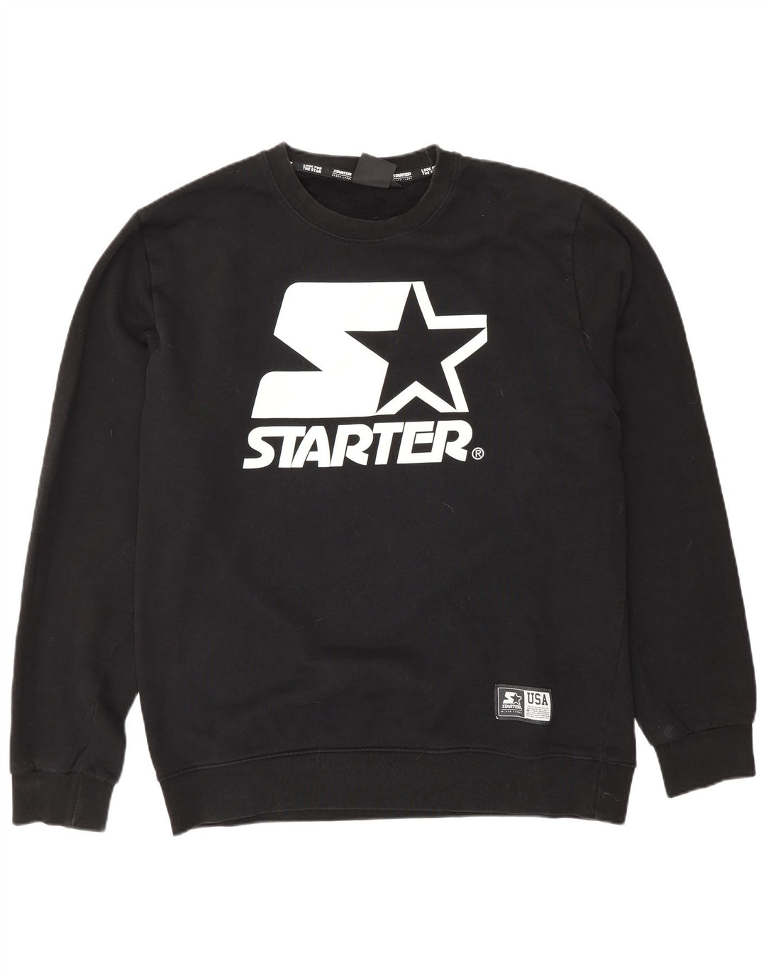 Starter Męska bluza z grafiką, sweter 2XL, czarna bawełna