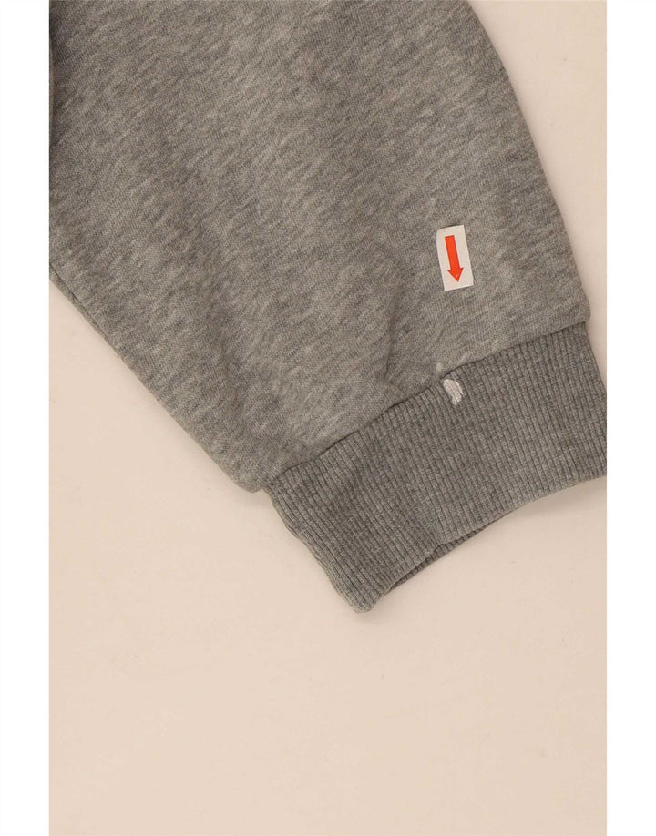 Męska bluza z grafiką Puma, sweter 4XL, szara, nakrapiana bawełna